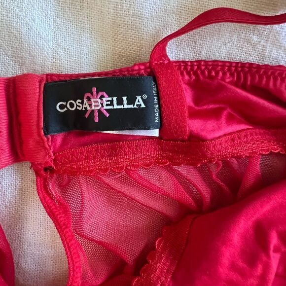 Cosabella Red Mesh Babydoll Size M - Picture 5 of 5